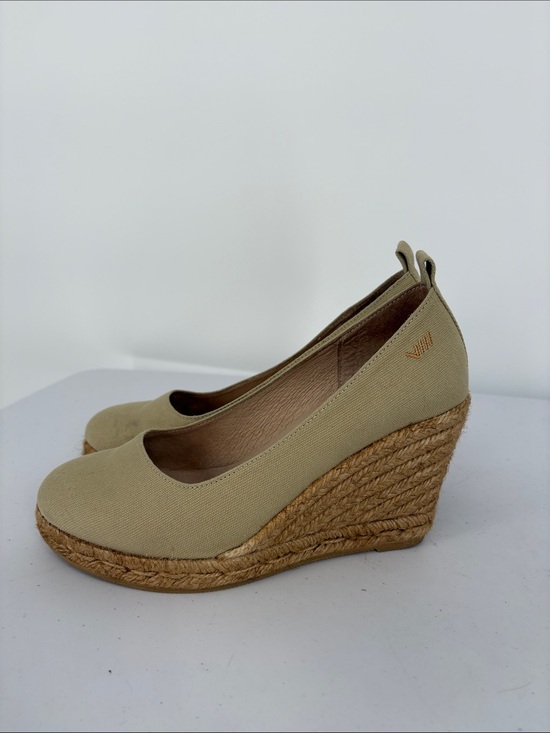 viscata Shoes - 🌪️ Viscata Canvas Espadrille Wedge Pumps in Beige